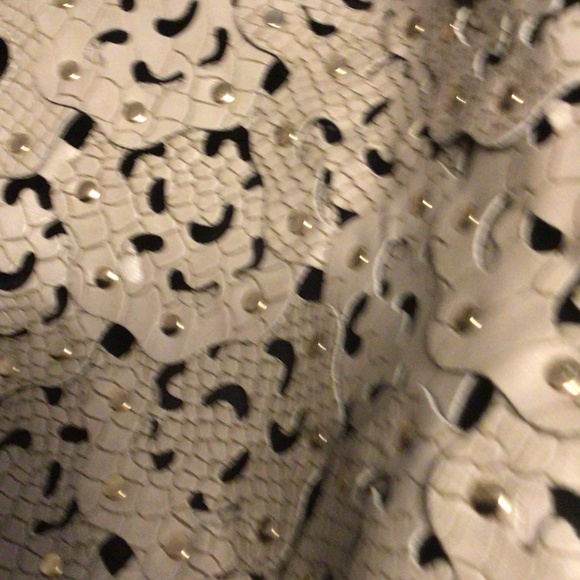 ALESSIA MASSIMO CUT OUT PATCH WITH METAL STUD ACCENTS - Picture 9 of 9